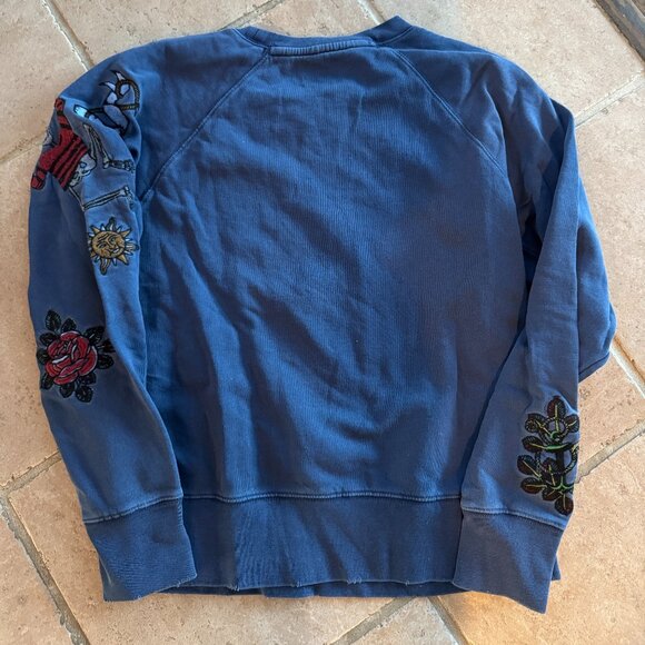 Womans Zadig & Voltaire Upper Bis Ohtake Sweatshirt. Embroidered Appliques. (S) - Picture 2 of 4